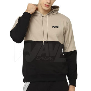 Sweat-shirts à capuche pour hommes avec logo personnalisé OEM, 100% coton, motif uni, style décontracté, cordon de serrage à la capuche, poignets côtelés, respirant pour l'hiver - Product Image 1