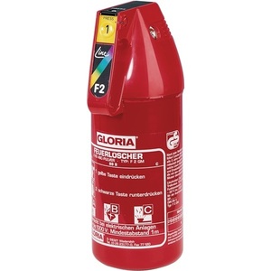Extintor de Polvo GLORIA de 2 kg para Vehículos, Presión Permanente, Cubre Clases de Incendio A13, A89, B, C, Incluye Herramienta - Product Image 1