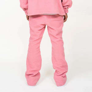 Pantalones de hombre estilo motero urbano, con efecto apilado, con cordón, de cintura media, de algodón ligero, tipo jogger para exterior, lavados - Product Image 4