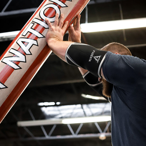 Weightlifting Neoprene Elbow Sleeves <b>Barbell</b> Gym Workout Elbow Support Compression Pad Bench Press Exercise Custom Elbow Sleeve - Product Image 5