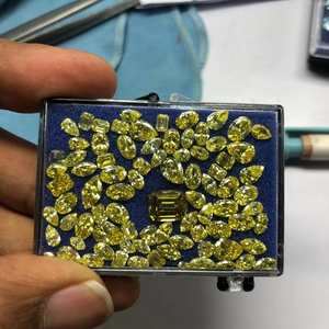 Diamant de laboratoire de 1 à 5 carats, jaune fantaisie, rond et de formes variées, certifié IGI, HPHT CVD, pour la fabrication de bijoux - Product Image 1