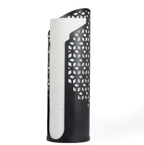 Soporte de papel tisú de metal con diseño de alambre de latón AK en acabado con recubrimiento en polvo marrón a precio mayorista para artículos de hotel/vajilla - Product Image 5