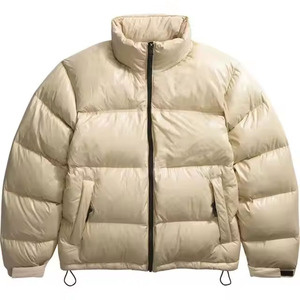 Abrigo de invierno ultraligero para hombre, chaqueta acolchada de guata de poliéster calefactable, tejido de lana transpirable, cuello levantado personalizable, venta al por mayor - Product Image 3