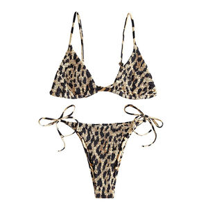 Conjunto de Bikini personalizado para mujer adulta de calidad superior con patrón único, conjunto de Bikini transpirable para mujer - Product Image 1