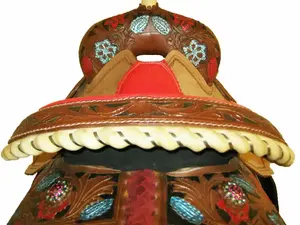 Gran oferta, sillín de carreras de cuero ajustado personalizado para caballos, sillín hecho a mano que ofrece el máximo rendimiento para suministro al por mayor - Product Image 2