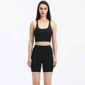 Novedad de verano 2024, ropa de primavera, camiseta sin mangas de Color sólido, conjuntos de pantalones cortos de motorista, ropa de verano, conjunto de 3 piezas para mujer - Product Image 1