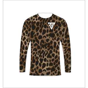 Camiseta de manga larga con estampado de leopardo sublimado personalizada para hombre, para caza, pesca, atletismo, Trackstar OEM, marca privada TSI-G05-P0800 - Product Image 3