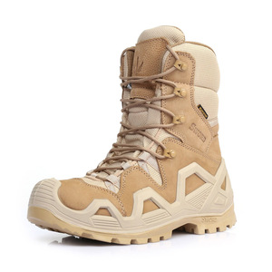 รองเท้าบูทแบบยุทธวิธี หนังนูบัค ป้องกันน้ำ บุซับในกันน้ำ ซิปสำหรับฤดูหนาว ผลิตในตุรกี ขายส่ง - Product Image 2