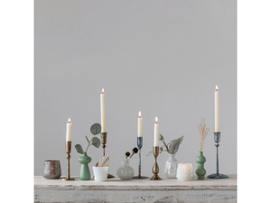 Bougeoir en métal fini or de qualité supérieure pour tables à manger élégantes bougeoir en métal minimaliste - Product Image 2