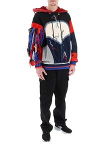 Sudadera con Capucha Unisex de Punto Grueso 100% Algodón, con Cierre, Estilo Hip Hop, Personalizada con Logotipo, Diseño de Telaraña con Impresión 3D - Product Image 4