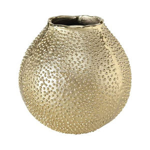 Vase à fleurs en aluminium attrayant décoratif pour la maison Pots de fleurs et jardinières modernes au design élégant Vase à fleurs en métal - Product Image 1