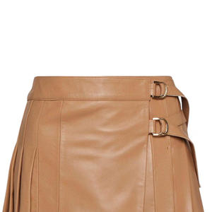 Kilt en cuir style écossais pour femmes avec logo personnalisé Produit le plus vendu Kilt en cuir léger pour femmes - Product Image 5