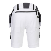 Short à outils multi-poches noir blanc Short cargo de travail pour électricien de construction et peintre
