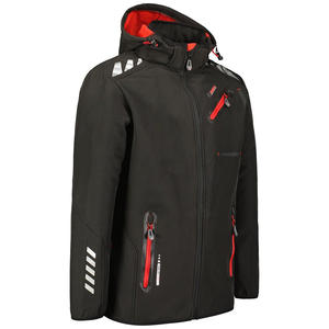 Vêtements de voyage personnalisés veste softshell en polyester pour hommes vêtements de travail à la mode veste légère et respirante avec logo personnalisé - Product Image 3