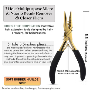Nono & Micro Ring-aplicador de extensiones de cabello, alicates con 12 pinzas para secar el pelo, juego de pinzas y minitijera - Product Image 2