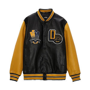 Chaqueta Universitaria para Hombre al por Mayor, Chaquetas Letterman a Precio Económico, Ajuste Cómodo, Tejido Impermeable, Transpirable y Duradero con Capucha - Product Image 1