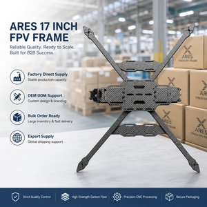 Marco de Dron FPV de Fibra de Carbono Ares de 17 Pulgadas, Kit de Marco de Cuadricóptero UAV de Largo Alcance para Construcción Personalizada Profesional - Product Image 6
