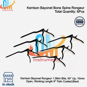 Juego de Instrumentos Ortopédicos Alemanes Kerrison Bayonet de 6 Piezas, Rongeurs para Huesos y Columna Vertebral, Retractor Quirúrgico Manual con Certificación CE | - Product Image 5