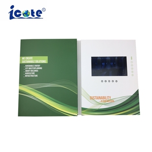 7 inch <span class=keywords><strong>LCD</strong></span> quảng cáo video Brochure thẻ kỹ thuật số âm nhạc-phong cách lưu niệm cho Giáng sinh giấy Hộp Quà Tặng video thiệp chúc mừng - Product Image 3