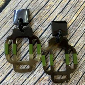 Pendientes colgantes con colgante de cuerno de búfalo negro de estilo bonito superventas para mujer, gran oferta de arte y artesanía, joyería de moda - Product Image 2