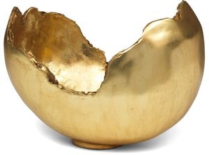 Bol traditionnel en laiton avec motif floral gravé à la main et ton doré parfait pour la décoration de temple hindou ou les cadeaux - Product Image 2