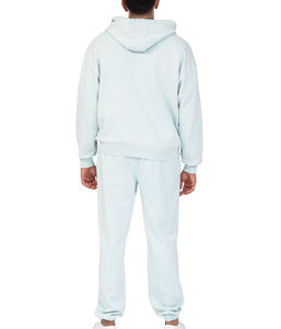 Chándal personalizado para hombre 100% algodón polar de gran tamaño Sudadera con capucha chándal para hombre Jogging chándal de dos piezas sudaderas con capucha y pantalón conjunto - Product Image 3