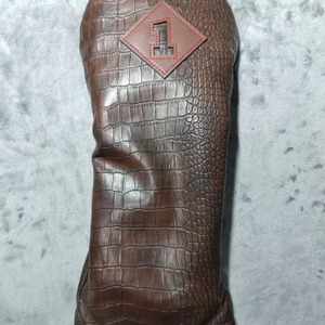 Premium Finest Real Leather Waterproof Golf <b>Driver</b> & Fairway Hybrid Head Covers Custom Fit for Barrel Shape - Product Image 2