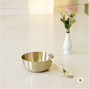 Daliya kheer ทำจากทองเหลืองทรงกลมทำจากทองเหลืองสำหรับใช้ในบ้าน - Product Image 3