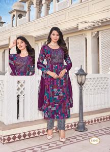 Cápsula de calidad premium Top bottom y Nazarene dupatta con diseños súper exitosos Kurtis set para venta en línea - Product Image 6