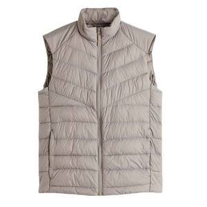 Dernier design, veste d'hiver matelassée pour homme en toile imperméable de couleur grise, col montant respirant - Product Image 1