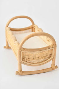 Nouveau berceau en rotin tissé à la main conçu pour les poupées et jouets en peluche enfants salle de jeux décoration cadeaux pour les enfants - Product Image 3