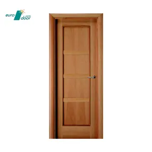 घरों के लिए उच्च गुणवत्ता वाली स्पेनिश लकड़ी आंतरिक स्टीम्ड बीच पैनल दरवाजा स्क्वायर बीडिंग
