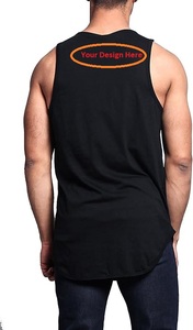 Débardeurs tricotés décontractés pour hommes, col ras du cou sans manches, t-shirts musclés, débardeurs d'été 100% coton, prix bon marché de BD - Product Image 4