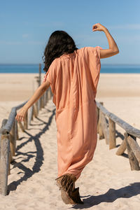 100% coton été Maxi robe pour femmes bohème plage Vintage caftan parole longueur vêtements de nuit avec technique tissée écologique - Product Image 4