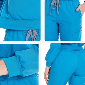 Vente en gros Nouveauté 2025 Uniformes d'infirmière pour femmes en Spandex, tenues de travail de style jogger tendance pour hôpitaux et soins infirmiers - Product Image 6