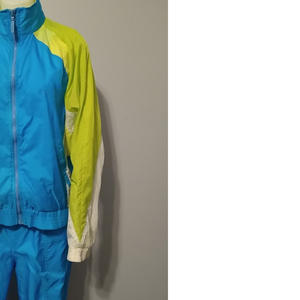 Ensemble de survêtement unisexe à capuche imprimé uni léger respirant coupe-vent veste pantalon nylon décontracté vêtements de sport 2 en 1 - Product Image 2