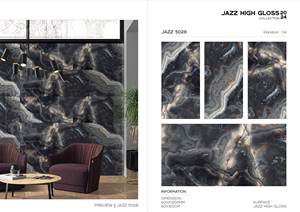 กระเบื้องเซรามิคลายหินอ่อนมันวาวทันสมัยขนาด600x1200กระเบื้องห้องน้ำมันวาวสำหรับการก่อสร้างบ้าน - Product Image 5