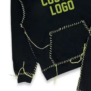 Chándal con capucha acampanada para hombre, totalmente personalizado, de calidad superior, 100% algodón, respetuoso con el medio ambiente, de secado rápido, superventas - Product Image 4