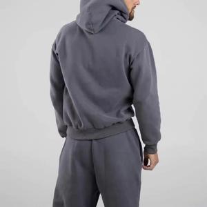 ชุดวอร์มผ้าฝ้ายสำหรับผู้ชายชุดวอร์มไซส์ใหญ่พิเศษพิมพ์ลายโลโก้ตามสั่ง - Product Image 5