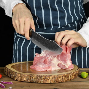 Nueva llegada personalizado OEM ODM venta al por mayor Full Tang Wenge madera 5Cr15 Acero inoxidable 7 pulgadas forjado Chef cuchillo de cocina cuchillo de carnicero - Product Image 5