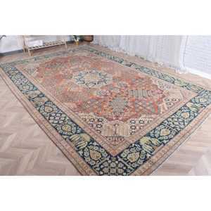 Tapis turc 0,7 x 12,4 pieds, tapis vintage, tapis en laine bleue unie - Product Image 3
