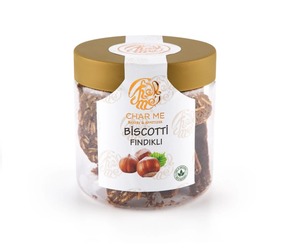 Handmade Hazelnut Biscotti 190g Artisan Italian Style Crunchy <b>Cookies</b>, Premium Gourmet Biscuit Private Label - Product Image 1