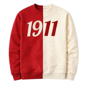 Felpa in ciniglia Half 1911 Kappa Alpha Psi Fraternity, vestibilità regolare, pile premium, ricamo con lettere greche, abbigliamento. - Product Image 4