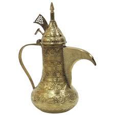 <b>Arabic</b> Aftaba Hand Crafted Brass Aftaba With Gold - Product Image 5