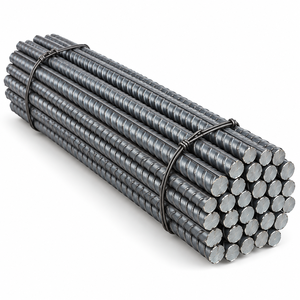 Barres d'armature en acier nervuré HRB400 B500B, filetées en spirale, noires, non alliées, norme GB, marque RMITMENT pour la construction de ponts en béton - Product Image 4