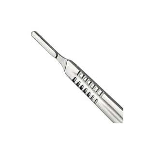 Poignée de scalpel no 4 No. 4 Poignée de scalpel Outil chirurgical réutilisable durable pour grandes lames Convient aux instruments chirurgicaux #20-#25 - Product Image 5