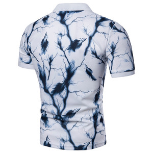 เสื้อโปโลผู้ชายแขนสั้นใส่สบายทำจากผ้าใบกันรอยยับ - Product Image 4