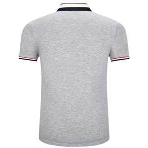 เสื้อยืดโปโลแห้งเร็วสำหรับผู้ชายผ้าฝ้ายระบายอากาศได้ดีออกแบบปักลาย100% - Product Image 3