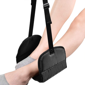Repose-pieds pour avion, hamac de voyage pour avion, repose-jambes pour avion, fabriqué avec de la mousse à mémoire de forme de qualité supérieure, offre détente et confort - Product Image 1