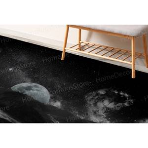 Alfombra Estampada Cosmos: Diseño Vibrante de Galaxia y Cielo Estrellado, Alfombra Suave No Tejida - Product Image 3